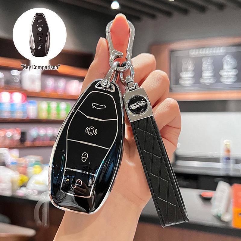 Премиальный чехол для ключа Hongqi H5 для HS5/H9/H6/HS7/HS3/HQ9 - Высококлассная накладка на корпус автомобиля