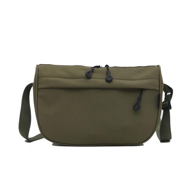 Street Style Canvas Shoulder Bag For Teen Girls With Internal Pocket And Soft Structure