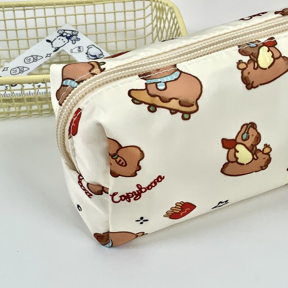 Capybara Stationery Bag Large Capacity Pencil Case Cute Pen Bag  Students