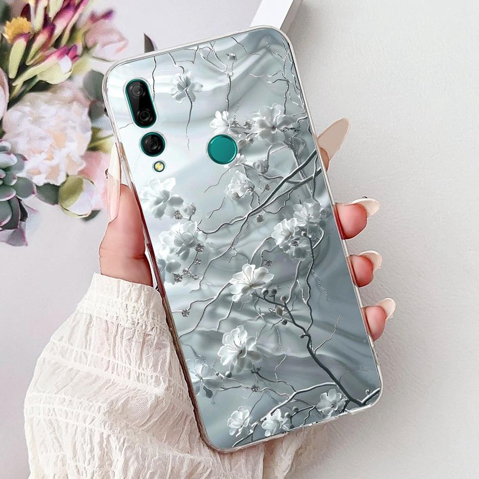 For Huawei Y9 Prime 2019 Case STK-L21 Colorful Flowers Painted Cover Soft Silicone Phone Case For Huawei P Smart Z STK-LX1 Shell