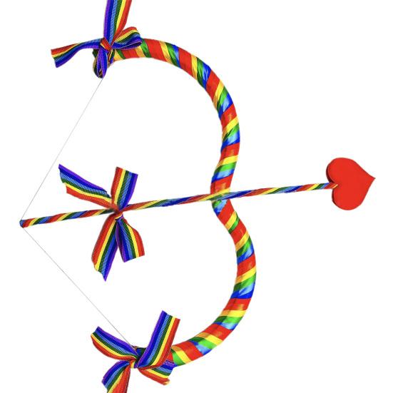 Лук и стрелы Купидона, реквизит, лук в форме сердца, декор для Дня святого Валентина, фотосъемка, сценический костюм, реквизит для выступлений