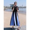 Dimanaf 2023 Plus Size T-Shirt Dress Summer Women Cotton Dress Loose Beach Casual Female O-Neck Solid Design Elegant Midi Dress