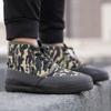 Men's High-Top Winter Velvet Cotton Shoes for Outdoor Cold Protection