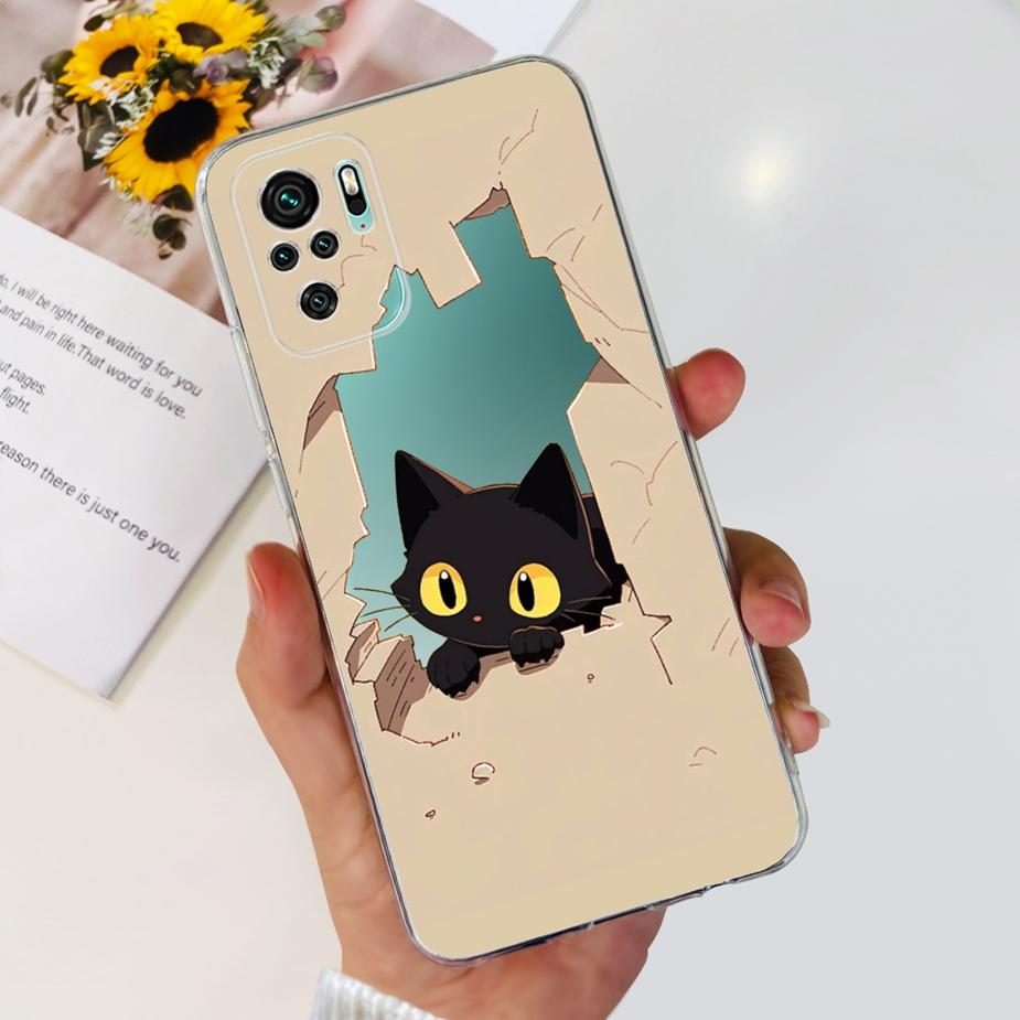 Чехол для Xiaomi Redmi Note 10 Note 10S Милый Мультяшный Расписной Чехол Мягкий Силиконовый Чехол Для Redmi Note 10 Pro Max Note10 10S Fundas