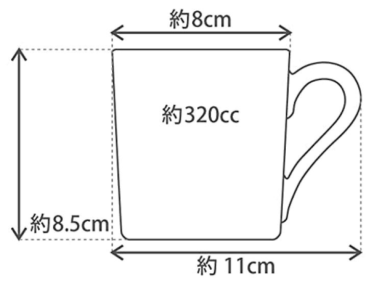 Okura Toen Toen x Кружка «Залитая солнечным светом» [Okura Chiso] (синий) <Microwave compatible>107C-C308-B
