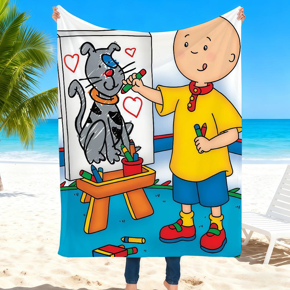 Cartoon C-Caillou Blanket Super Warm Comfortable Plush Throw Blanket Child Home Sofa Bedroom Gift