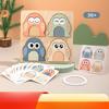 Owl Tangram Montessori Puzzles Toys Face Change Expression Shape Matching Games Intelligence Educational Wooden Toys for Kids