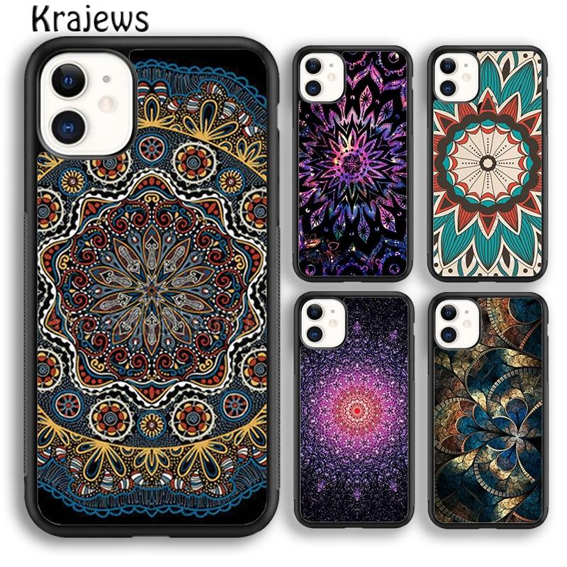 Krajews Indian style Coloful Mandala Phone Case Cover For iPhone 17 Air 16 15 14 plus 12 pro max coque Fundas