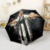 Brazilian Football Star Outdoor Automatic Umbrella Sturdy 8-Rib Shaft Lightweight All-Season Use Fashionable Accessory Birthday/Christmas Gift