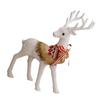 Рождественская белая фигурка оленя, реалистичное рождественское украшение для показа оленей, идеально подходит для праздничных украшений