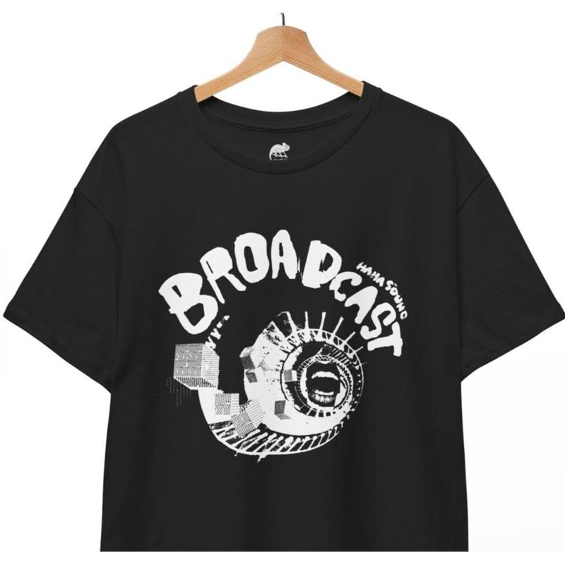 Broadcast Haha Sound T-Shirt, Music Band Rock N' Roll Punk Unisex Tee