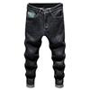 Весна и осень новые черные джинсы мужские модные брендовые с принтом и вышивкой Micro Harlan повседневные модные длинные брюки мужские
