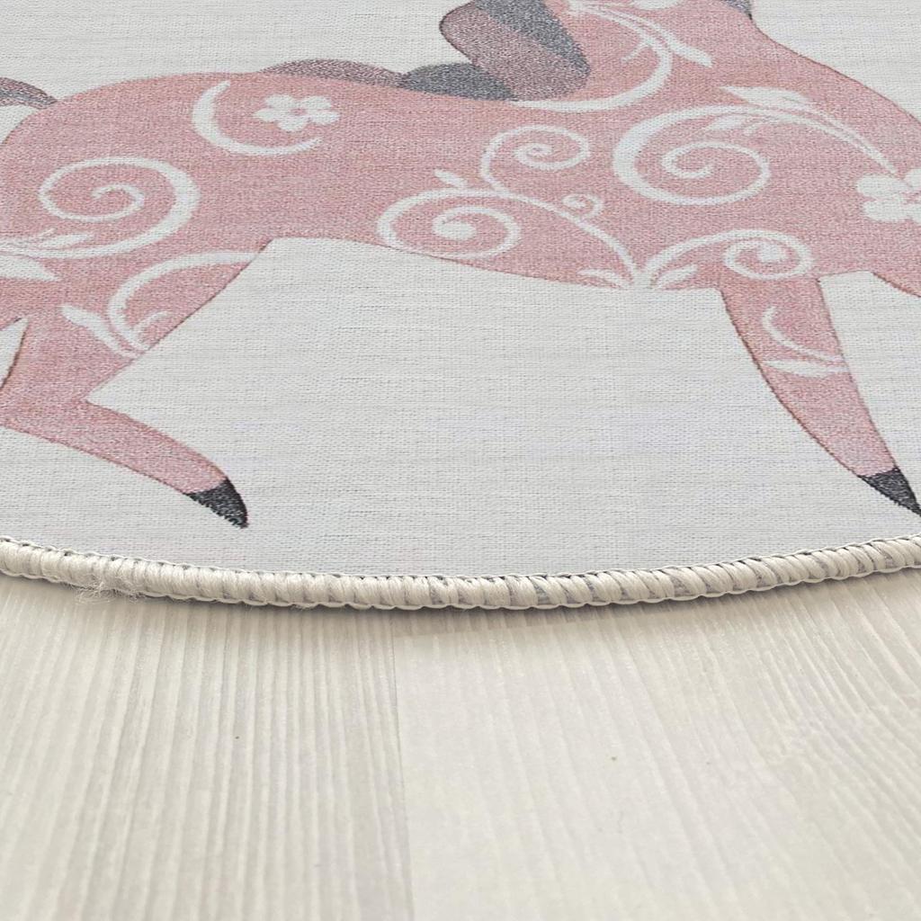 Декоративным сплетенный хлопком низкопробный сплетенный машиной картины единорога, тонкий ковер комнаты пятна устойчивый Вашабле современный