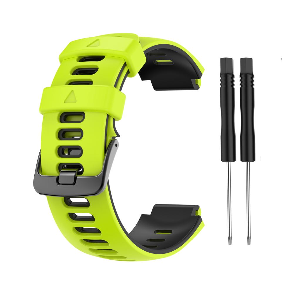 For Garmin Forerunner 735 XT 230 235 235lite 620 630 Approach S20/S5/S6 Watch Strap Two-Color Silicone Strap