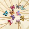 10pcs Y2K butterfly pendant necklaces, minimalist elegant unisex design, ideal for daily wear, parties and gifting.
