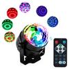 Лазерная лампа RGB для проектора, красочный светодиодный сценический свет, волшебный шар, активируемый звуком, вращающийся, 85-265 В, 3 Вт, свет для вечеринок DJ для дома, КТВ-бара, Рождества
