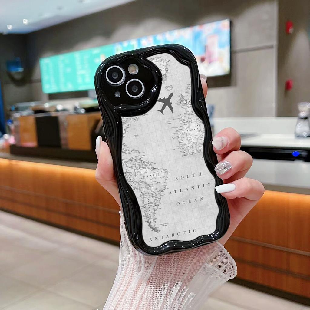 Ae89 Карта траектории полета самолета Защитные чехлы для телефонов Samsung S23 S24 Ultra A55 A14 A25 A13 Infinix Hot 40 Pro Tecno Spark 20C Wave TPU задняя крышка