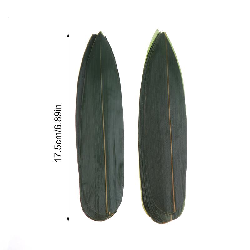 100Pcs Sushi Bamboo Leaves Sashimi Dish Leaf Ornament Home Decor Serving Disposable Plates Artificial Fake Grass