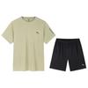 Training Series Letter Round Neck Pullover Short Sleeve T-Shirt And Shorts Casual Sports Set Men Sets Seaweed-Green 952427201-5