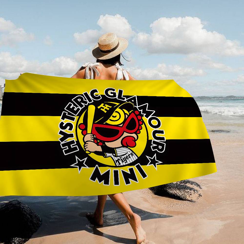 Японская мода Hysteric Mini Микрофибра Пляжное полотенце Впитывающее Быстросохнущее Мягкое Йога Плавание Курорт Альпинизм Полотенце