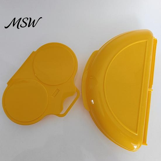 Plastic Egg Poaching Mold 2Pcs/Set Poacher Omelet Pan, Non-Stick Breakfast Microwave for Kitchen Cooker, Maker Easy Quick Cooking Heat Resistant