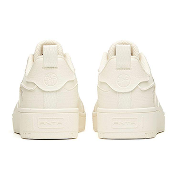 Anta Толстая подошва модные низкие кроссовки для скейтбординга мужские кроссовки цвета слоновой кости-белые 912118018-1