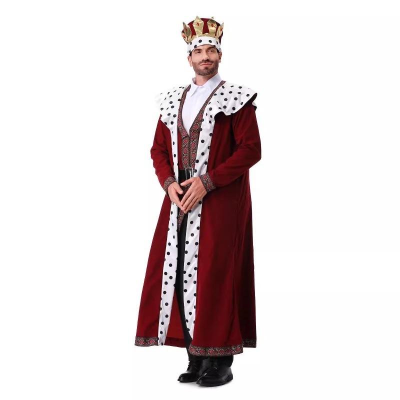 Halloween Day Men's Plus Size Medieval, Ancient Court Costumes, King Costumes, Stage Costumes