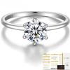Кольцо Trumium 0.5/1 Ct D Color Moissanite для женщин, кольца с бриллиантами и муассанитом, обручальные кольца из серебра 925 пробы, ювелирные украшения