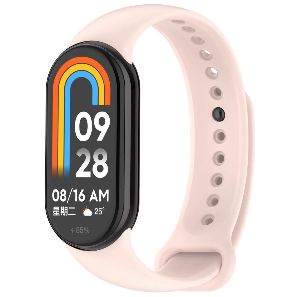 Цветной силиконовый ремешок для Xiaomi Mi Band 10/9 Мягкий спортивный сменный браслет для Xiaomi Mi Band 8/9/10 Оригинальный официальный ремешок