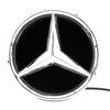 Car Sticker For Mercedes Benz Chrome Silver And Glossy Black Front Grilled Star Emblem Illuminated Logo For Mercedes Benz GLC X2