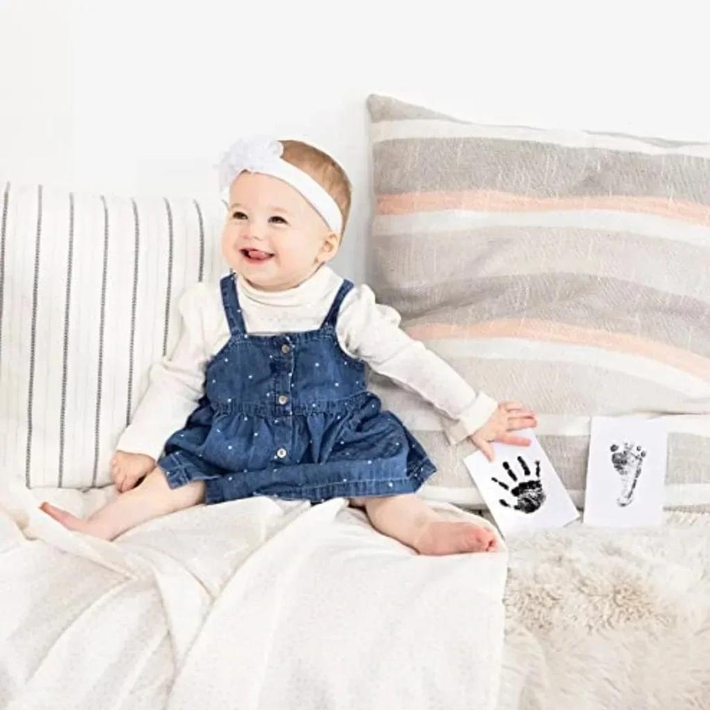 Baby Care Non-Toxic Baby Handprint Footprint Imprint Kit Baby Souvenirs Newborn Footprint Ink Pad for Newborn Baby Gifts