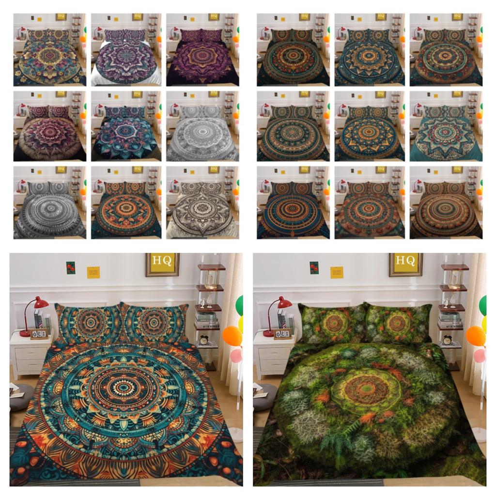 Bedding Set Cover Woman Man Duvet Cover Sets King Queen Size Mandala Bed Clothes Microfiber Home Textiles