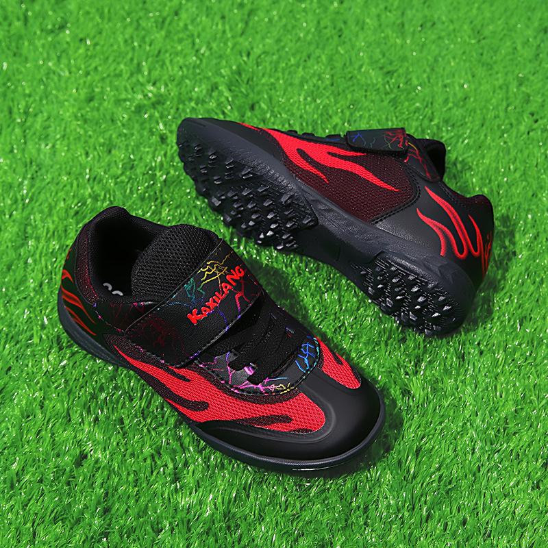 Summer Breathable Mesh Boys And Girls Football Shoes 6-12 Years Old Primary School Students Broken Nails Children'S Professional Football Training