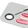 Portable Makeup Color Palette Stainless Steel Foundation Eyeshadow Mixer Palette