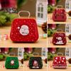 Рождественская коробка для конфет с ручкой, мини-железная сумка, снеговик, Санта, держатель для закусок, рождественские сувениры, праздничный контейнер для хранения сладостей