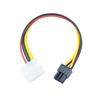 Molex Big 4Pin to 6Pin Power Supply Cable Graphics Card Video Display Card Connect Wire for IDE Power Supply Adapter for PC