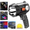 LED Rechargeable Searchlight High Power Handheld Spotlight with Solar Charging Stand Portable Work Light for Camping Hiking Emergency