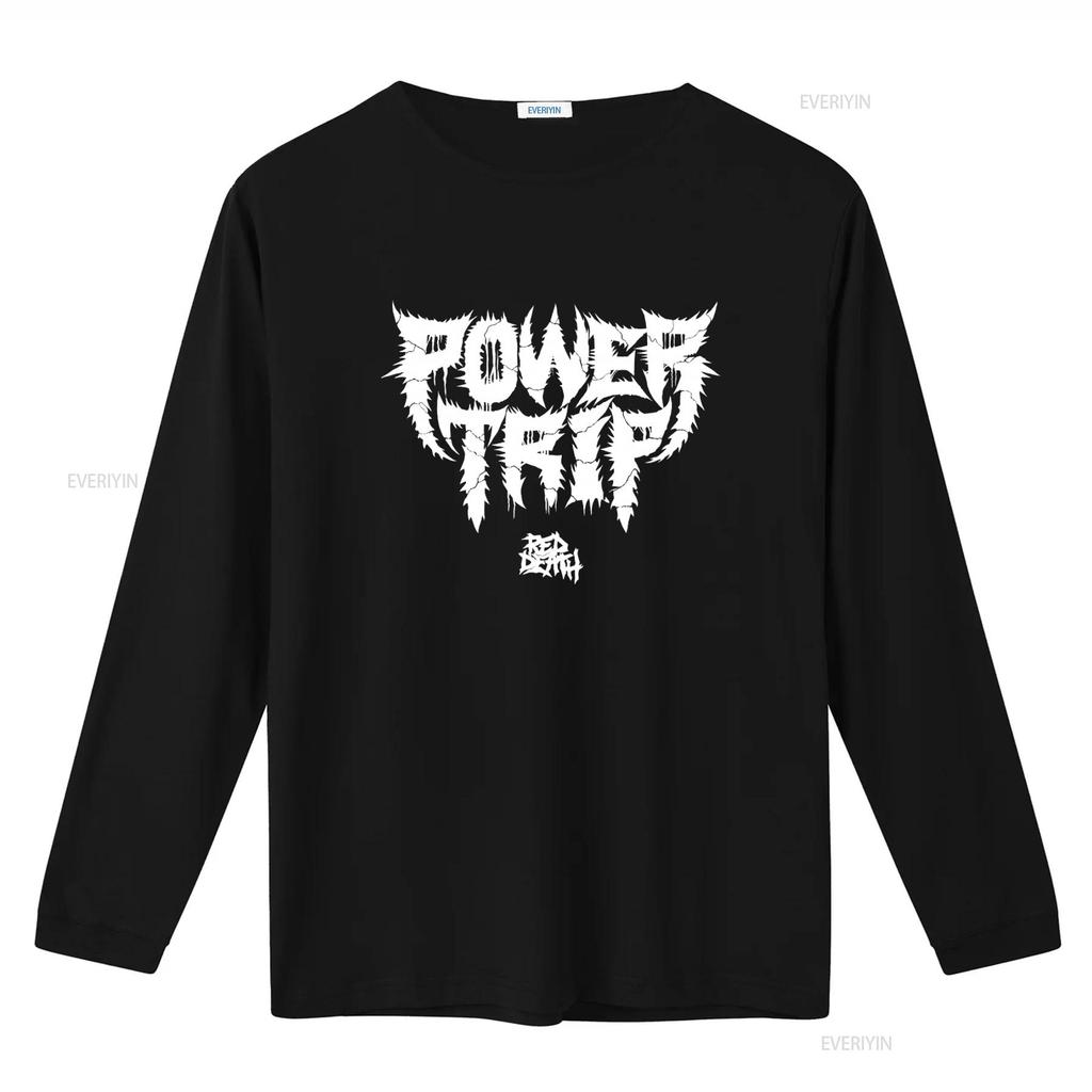 Power Trip Death Metal Band Print T Shirt 2019 Tour Design vintage Washed Comfortable Stretched Stylish graphic Slightly homme