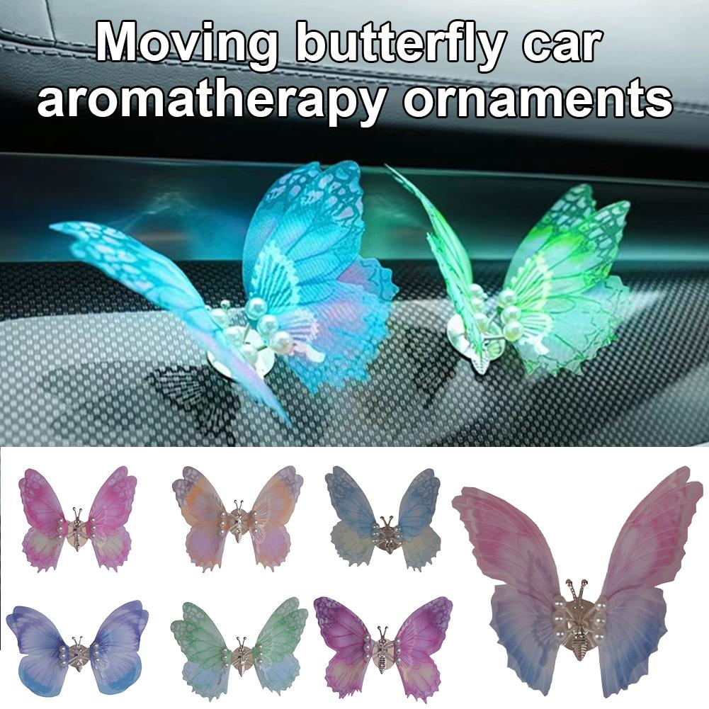 Crerative Moving Butterfly Car Air Outlet Perfume Decoration Clip Car Interior Aromatherapy Fresheners Diffuser Accessory