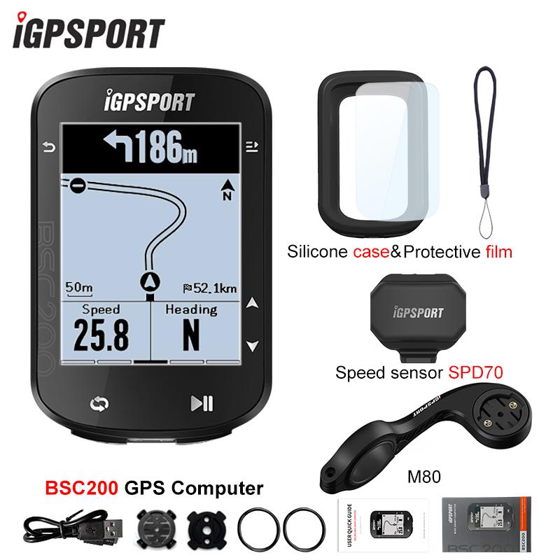 IGPSPORT BSC200 Bluetooth Навигационный Велокомпьютер Беспроводной Спидометр Поддержка Измерителя Мощности Для Езды на Велосипеде на Открытом Воздухе