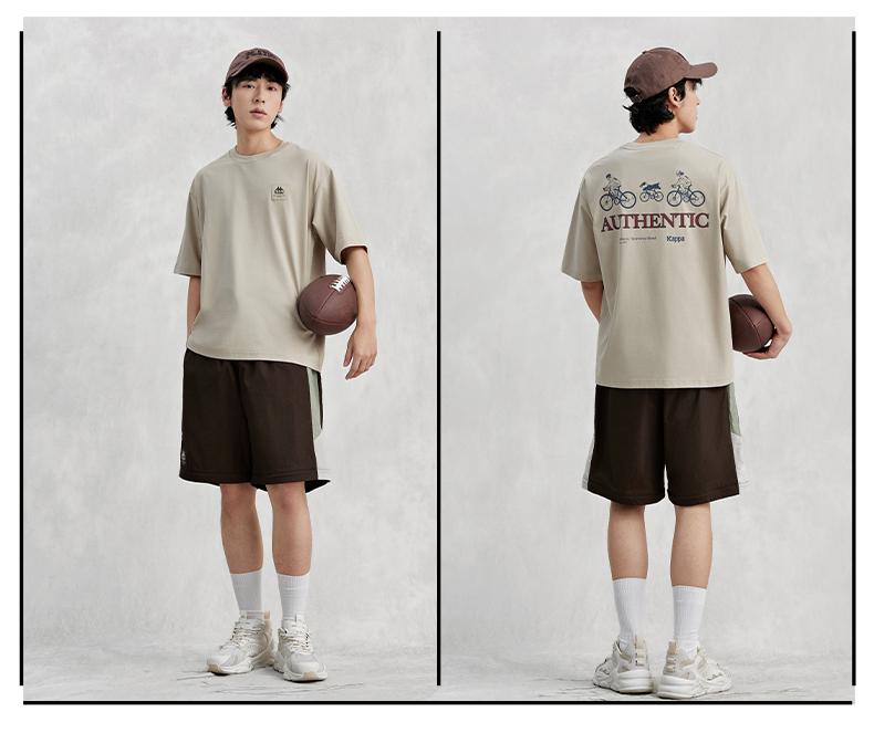 Kappa Short Sleeve New Men's and Women's Summer Cycling Shirt Casual T-shirt Letter Half Sleeve
