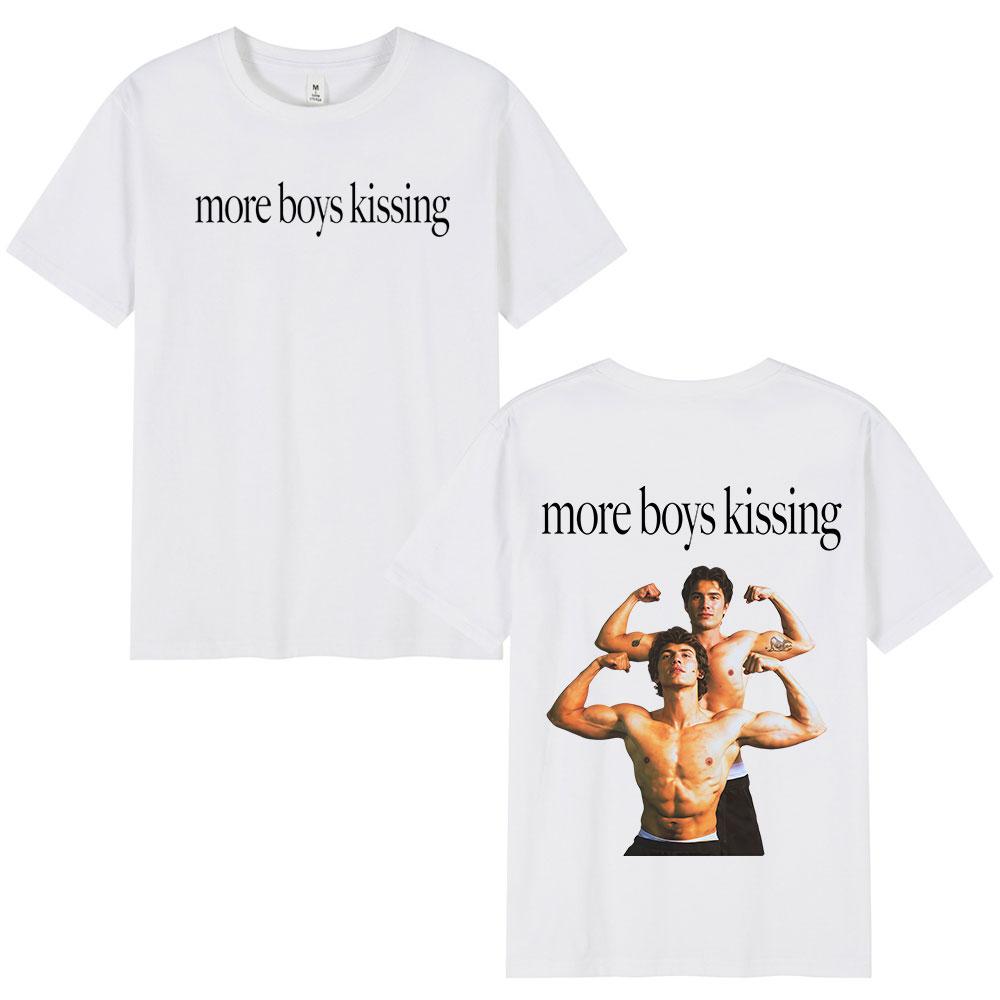 More Boy Kissing Heated Rivalry Doublesided Print T Shirt Unisex Women Fashion Tshirts Cotton Oversized Casual Tshirt Streetwear