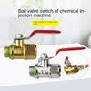 Copper Valve Body Agricultural Sprayer Ball Valve ZZ Handle Switch Sprayer Switch Accessories