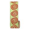5 Yards Christmas Wired Ribbon 2.48" Red Green Polka Dot/Stripe/Swirl Christmas Wrapping Ribbon for Xmas Tree Wreath Bow Gift Wrapping DIY Crafts