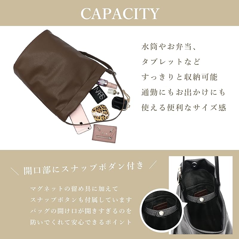 [Guscio Италия] сумка-тоут на одно плечо ведро-типа Модная женская мода искусственная кожа Италия 12-1177 (ТЕМНО КОРИЧНЕВЫЙ)