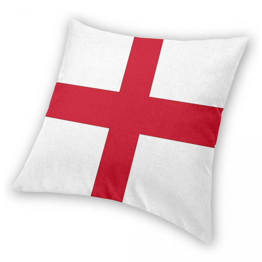 Flag Of England Square Pillowcase Polyester Linen Velvet Pattern Zip Decor Throw Pillow Case Sofa Cushion Cover