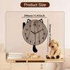 Clock Decorative Cute Acrylic Stylish Wall Ornament Silent for Dining Room Bedroom Kitchen