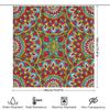 Mandala Shower Curtain Bathroom Decorative Waterproof Fabric Bath Liner Modern Print Pattern Pink Blue Yellow Red Flower Design