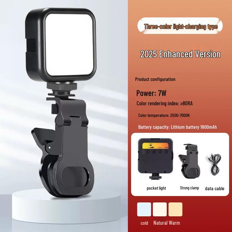 Мини RGB LED Карманный Свет для Мобильной Фотосъемки и Прямых Трансляций