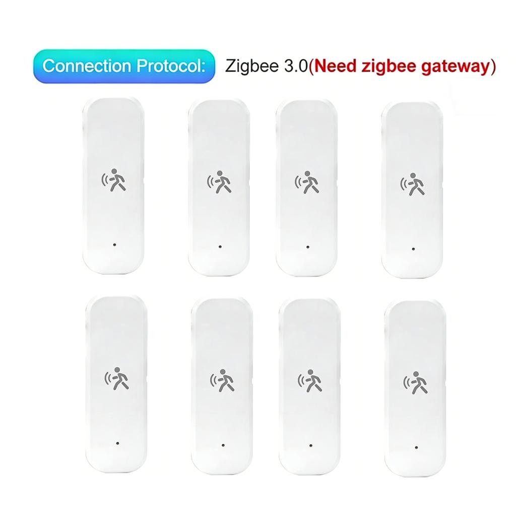 Zigbee Smart Human Motion Sensor 4 in 1 MmWave Radar Detector Tuya Temperature Humidity Luminance Sensor Replace PIR Motion